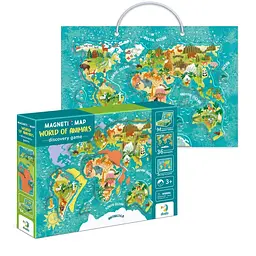 Гра настільна DoDo Toys Магнітна мапа світу тварини (SR-113-N-1415) - мініатюра 2