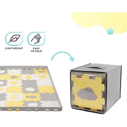Килимок-пазл Kinderkraft Luno Shapes Yellow 30 елементів (KPLUSH00YEL0000) - мініатюра 9