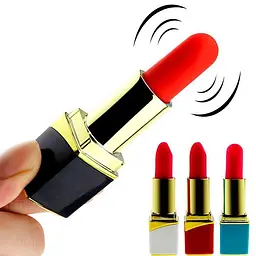 Вібратор для клітора "Секретна помада" 10 режимів, USB 9,5 см чорна K0927-2 - мініатюра 5