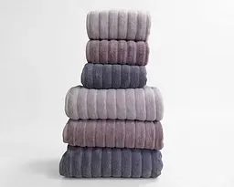 Набір турецьких махрових рушників Cestepe MicroCotton Premium 3 штуки 50x90 + 3 штуки 70х140 Ezgi 2 щільність 600 г/м2 - мініатюра 3