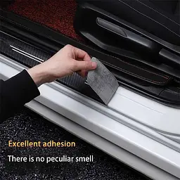 Захисна плівка накладка на пороги Rasing Чорний Карбон 4 шт - мініатюра 6