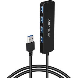 USB hub Acasis AB3-L46 на 4 порти USB 3.0 (Чорний)
