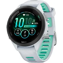 Смарт-часы Garmin Forerunner 265S Black Bezel with Whitestone Case and Whitestone/Neo Tropic Silicone Band 010-02810-54