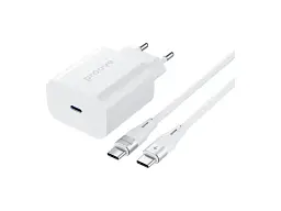 Мережевий зарядний пристрій Proove Rapid 30 W Type-C + кабель Type-C to Type-C White (6901119693975)