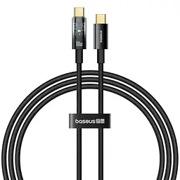 Кабель Baseus Explorer Charging with Auto Shutdown Cable Type-C to Type-C 100W 1m P10319703111-00 Black