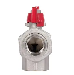 Кран кульовий Thermo Alliance "Американка" Standart 3/4" ВЗ кутовий, PN40, метелик SD222W20 - мініатюра 5