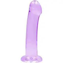 Фалоімітатор RealRock Crystal Clear 6.7" 17 см (фіолетовий)