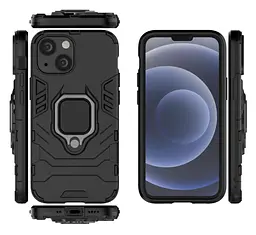 Чохол бампер Primolux Ring Armor для Apple iPhone 13 Mini Black - мініатюра 5