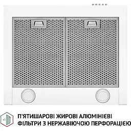 Витяжка купольна Perfelli K 6210 WH 700 LED - мініатюра 5