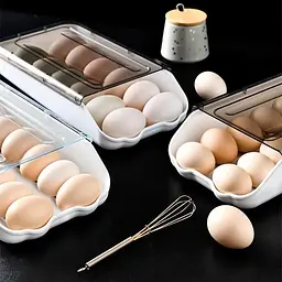 Контейнер - лоток для зберігання яєць EGG TRAY Органайзер для холодильника на 14 яєць - мініатюра 4