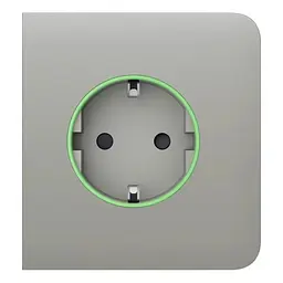 Фронтальна панель Ajax SideCover (smart) [type F] [55] ASP oyster/устрична для розумної розетки Outlet (type F) (26-00364) - мініатюра 2