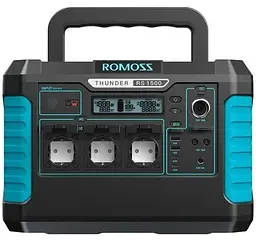 Зарядна станція Romoss 1000W пікове до 2000 Вт (RS1000-2B2-G153H) - мініатюра 2