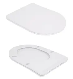 Унітаз підлоговий Qtap Robin New Ultra Quiet з сидінням Slim Duroplast/ Soft-close/ Quick Release QT13226083AW - мініатюра 7