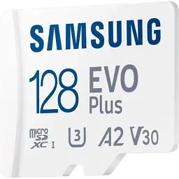 Карта пам'яті Samsung 128 GB microSDXC Class 10 UHS-I U3 V30 A2 EVO Plus+SD Adapte (MC128SA/EU) - мініатюра 3