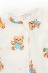 Комбинезон для младенцев на молнии Teddy Bears из хлопкового интерлока - миниатюра 3