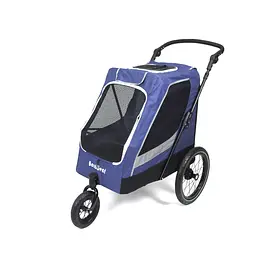 Коляска для домашніх тварин до 35 кг Bestopet Люпосанчик BS-RL-02 Dark Blue зі знімним столиком для грумінгу - мініатюра 3