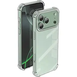 TPU чохол GETMAN Ease logo посилені кути для Apple iPhone 17 Pro Max (6.9) Безбарвний (прозорий) - мініатюра 7