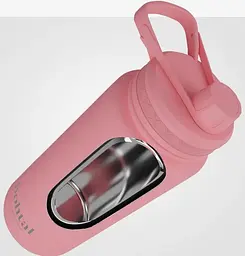 Пляшка для води Smartshake Bohtal Insulated Sports Bottle 960 ml/32 oz Pink металева з подвійною вакуумною ізоляцією (11280101) - мініатюра 4