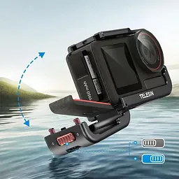 Рамка Telesin S6-FMS-13BK-TDJ-1 для DJI Action 5 Pro/4/3 Black - мініатюра 5