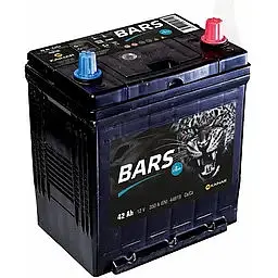 Акумулятор Bars 42Ah Asia Ев (-/+) ТК 350EN 187x127x219 мм