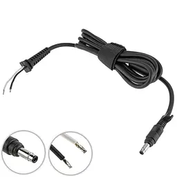 DC кабель живлення для БЖ HP 90W 4.8x1.7мм 2 дроти (2x1мм) прямий штекер (від БЖ до ноутбуку)