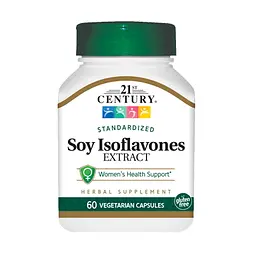 Натуральна добавка 21st Century Soy Isoflavones Extract, 60 вегакапсул