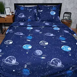 Підковдра Moon&Star Мікросатин Premium Cosmic Dreams Полуторна Євро 160x220 см - мініатюра 2