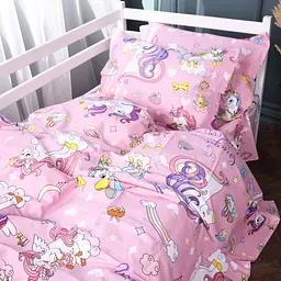 Комплект постільної білизни Mirson бязь Kids Time Unicorn kids 2x143x210 см (2200011569789)