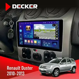 Штатна магнітола Renault Duster 2010-2013 Decker D9-009 4x64, DSP, 4G, 2k Decker (НФ-00008386)