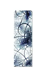 Декор 3Д наклейка на холодильник Сфери Неоновий Світло плівка Геометрія Синій 60х180 см Happy Pocket Z184372 - мініатюра 2