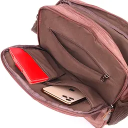 Містка чоловіча сумка з текстилю 15х32х8 см Vintage 15х32х8 см sum0021449 - мініатюра 6