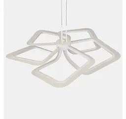 Біла компактна підвісна LED люстра з 5 контурами Artlight 2406-5DS-WH - мініатюра 4