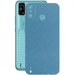 Защитная пленка StatusSKIN для Tecno Spark Go 2021 Корпус Винил Голубая глянец