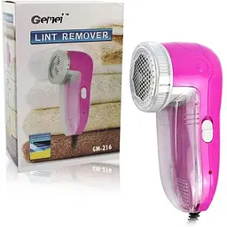 Машинка для видалення катишок Gemei GM 216 електрична Pink (kz025)