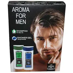 Набір подарунковий для чоловiкiв AROMA FOR MEN Шампунь+Гель/душ