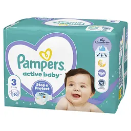 Підгузки Pampers Active Baby Розмір 3 (6-10 кг) 90 шт. - мініатюра 3