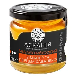 Мед Луговий гострий з манго та перцем хабанеро Асканія 250 г 