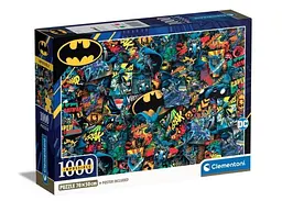 Пазл Clementoni Impossible: Бетмен, DC Comics (Impossible Batman DC Comics Puzzle - 1000 pcs.), колаж, 1000 ел. (39906)