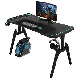Комп'ютерний стіл GT Racer (T-1444 (140x60x73) Black) - мініатюра 7