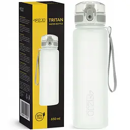 Пляшка для води спортивна 4FIZJO 650 мл Grey (P-5905973404280) - мініатюра 1
