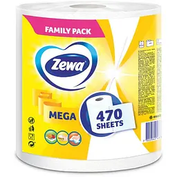Паперові рушники Zewa Mega 2 шари 1 рулон - мініатюра 2