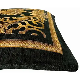 Наволочка Прованс Baroque-3, 45х45 см чорна із золотим (25620) - мініатюра 3