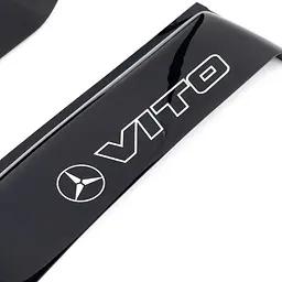Дефлектори вікон вітровики Mercedes Vito 2003-2015 W639 Широкі 10 см Скотч 3M Voron Glass - мініатюра 5