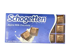 Молочний шоколад Schogetten Альпійське молоко 100 г (4000607850004)