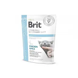 Дієтичний сухий корм Brit GF VetDiet Cat Obesity для кішок, при зайвій вазі та ожирінні з куркою та горохом 400 г (арт.170967/528486)