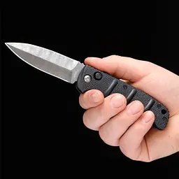 Ніж автоматичний складаний Boker Plus AKS-74 Auto Damascus Чорний - мініатюра 3