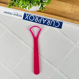 Скребок для язика Curaprox одна дуга (рожевий)
