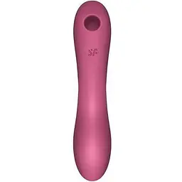 Вакуумний стимулятор із вібрацією Satisfyer Curvy Trinity 3 Червоний - мініатюра 3