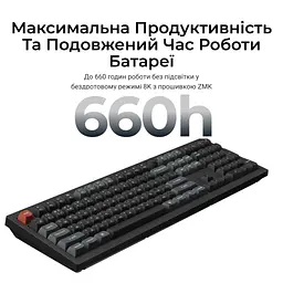 Клавіатура Keychron V6 Ultra Keychron Red Switch RGB UA Black (V6U-D1-UA) - мініатюра 10