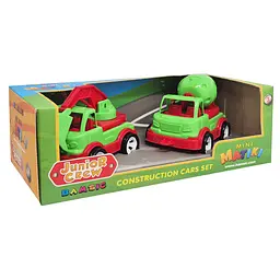 Ігровий набір Бетонозмішувач та екскаватор Mini Matiki 002/14BMS (Green) рухомі елементи
